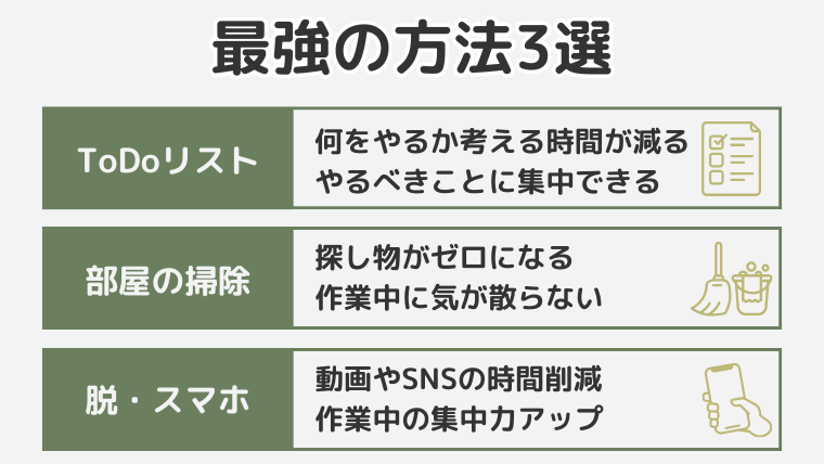 最強の方法3選